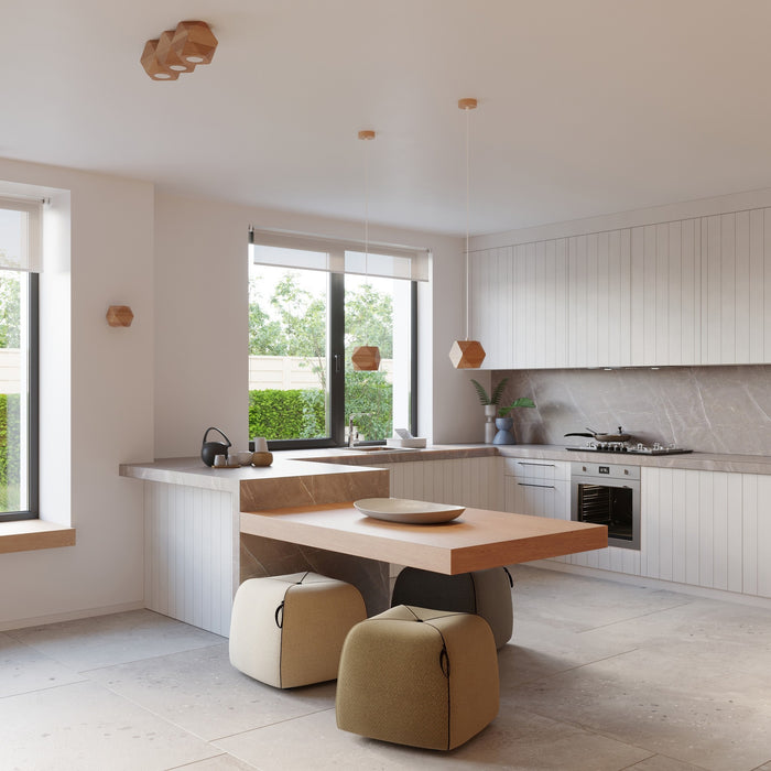 Sollux Plafondlamp Woody hout