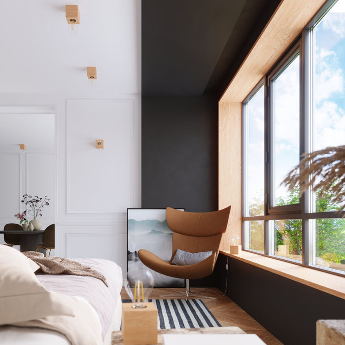 Sollux Plafondlamp Ariz hout