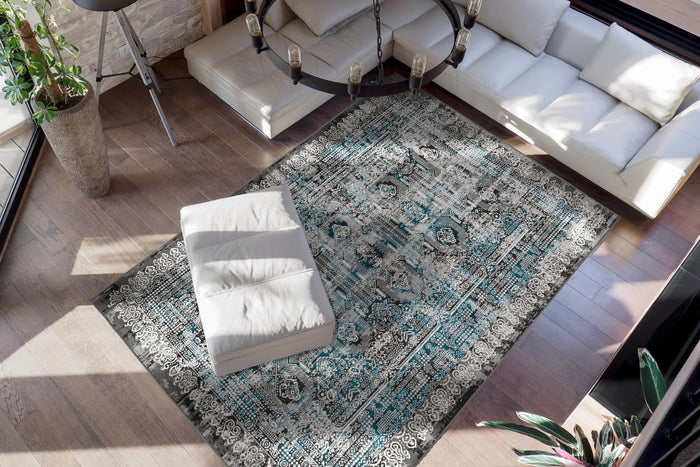 Kayoom Ariya 200 x 290 cm Vloerkleed Blauw
