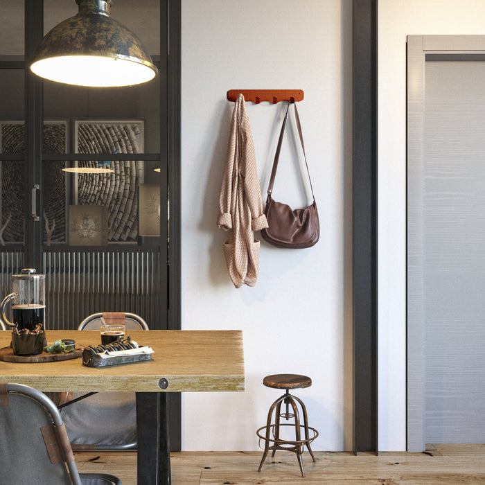 Gorillz Rounded Four - Wandkapstok - 40x6x7,8cm - Rood