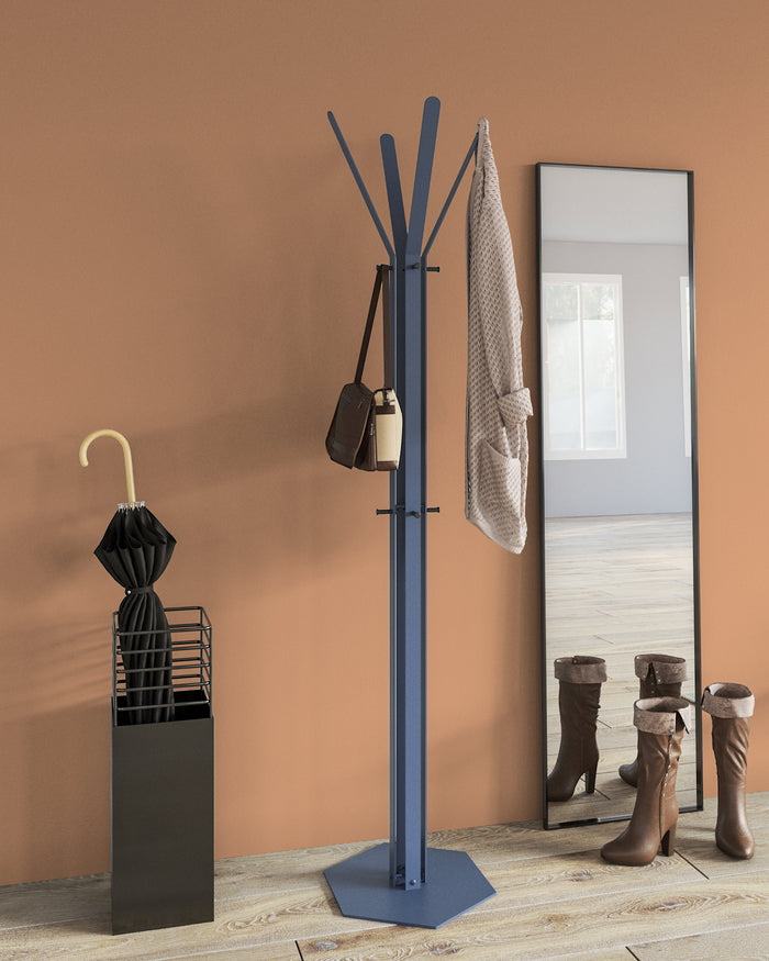 Gorillz Stack Industriële Kapstok Staand 12 Kapstokhaken- Blauw