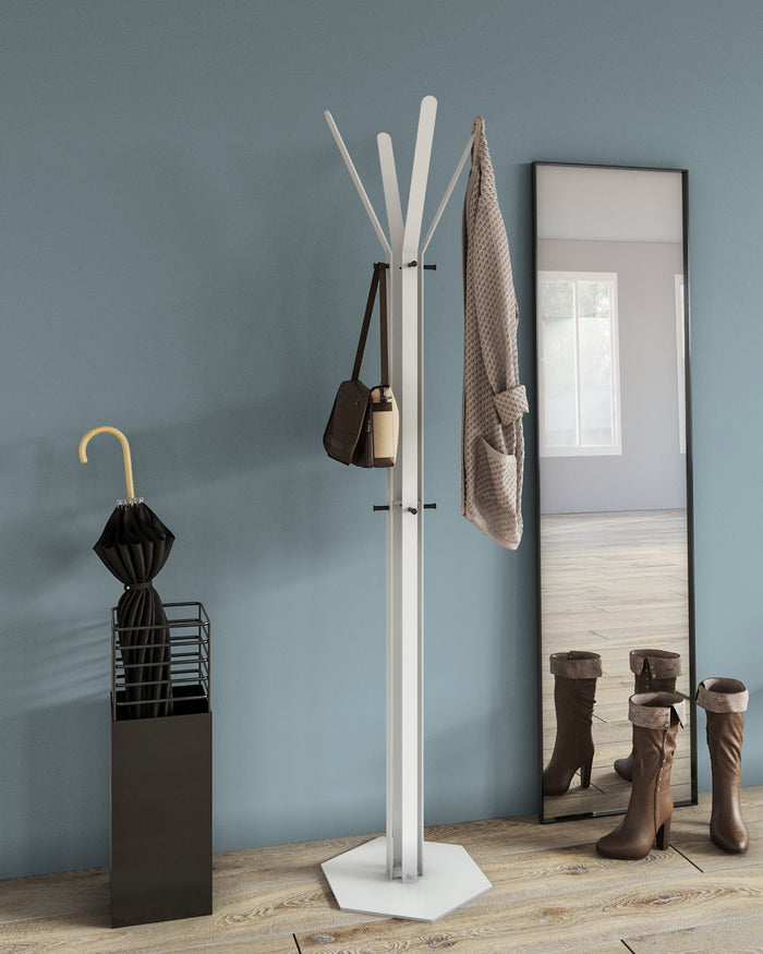 Gorillz Stack - Kapstok Staand - Industrieel design - Wit