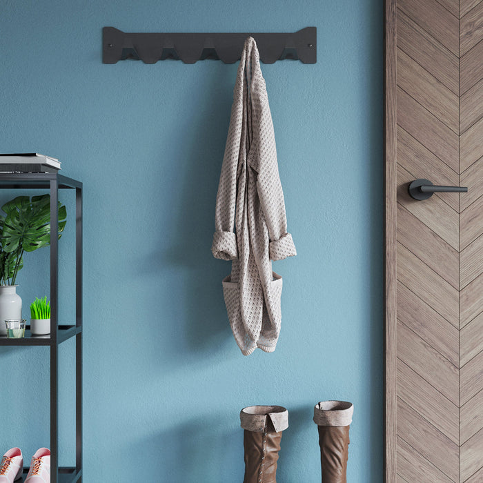 Gorillz Triangle Five - Wandkapstok - 5 haken - 70 x 5 x 12 cm - Blauw