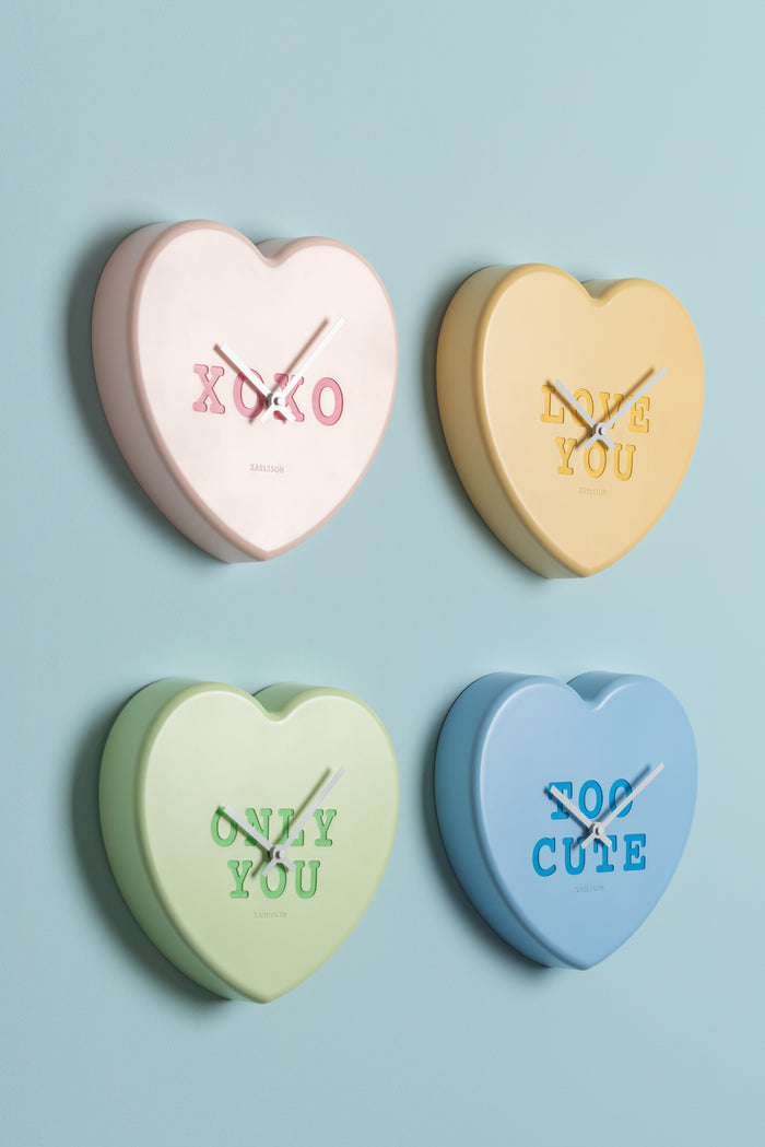 Karlsson - Wall Clock Heart Candy