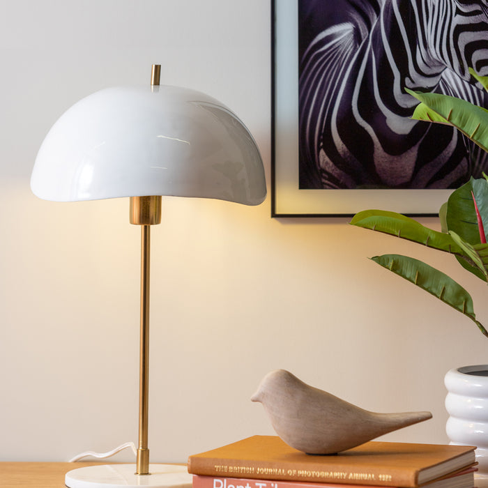 Leitmotiv - Table Lamp Waved Dome