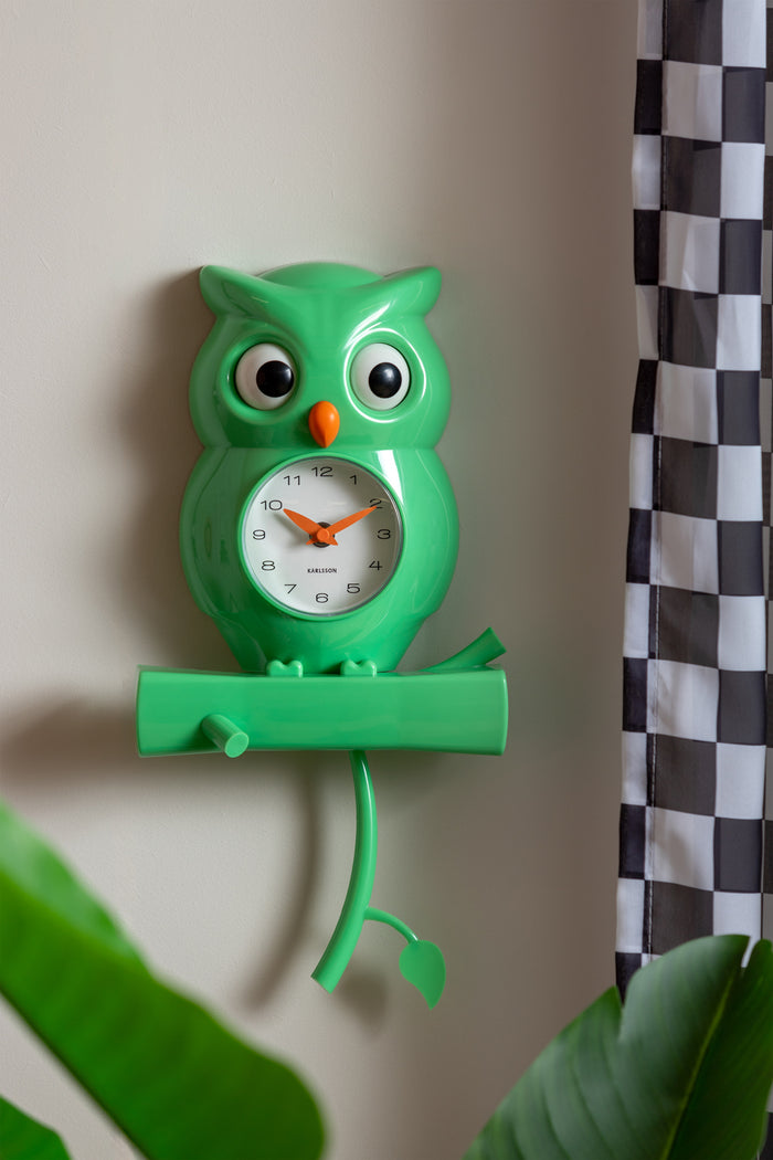 Karlsson - Wall Clock Owl Pendulum