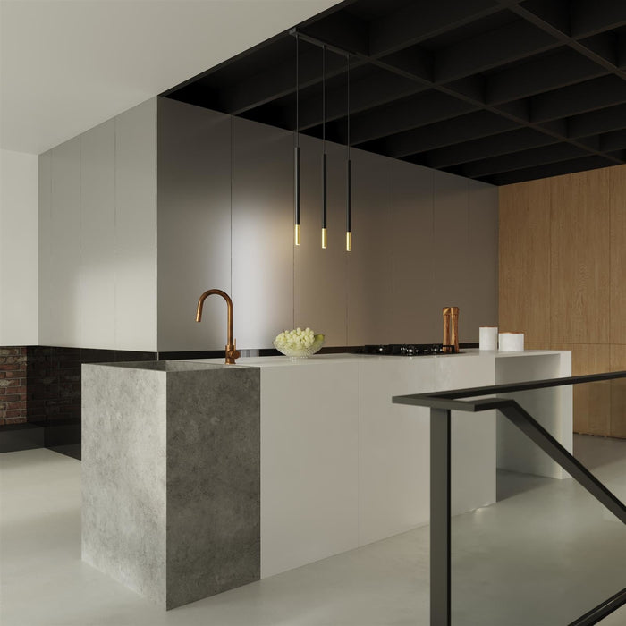 Sollux Hanglamp Mozaica 1 lichts goud zwart