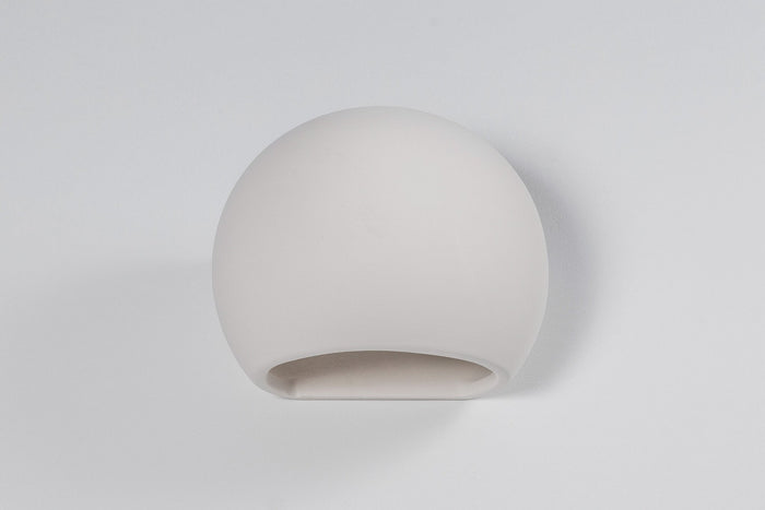 Sollux Wandlamp Globe E27 gips wit