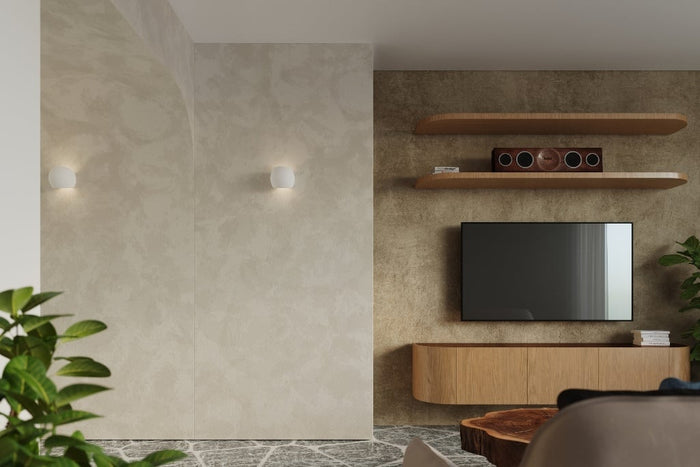 Sollux Wandlamp Globe E27 gips wit