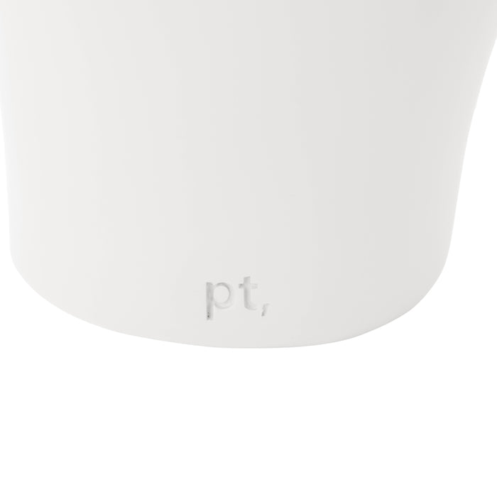 present time - Vase Organic Curves large polyresin white