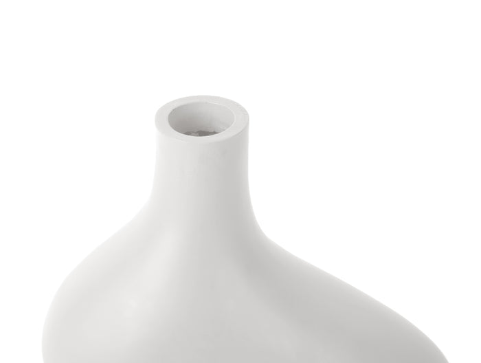 present time - Vase Organic Curves large polyresin white