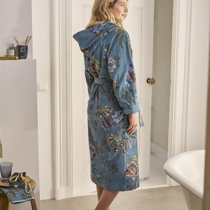 Pip Studio Secret Garden Badjas - Blauw - S