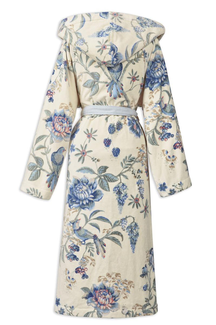 Pip Studio Secret Garden Badjas - WhiteBlue - XL