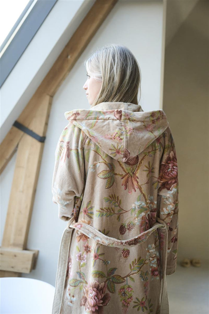 Pip Studio Secret Garden Badjas - Khaki - XL