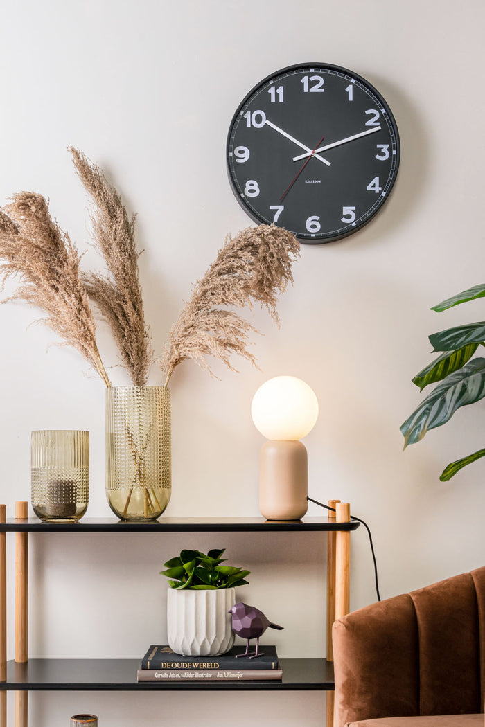 Karlsson - Wandklok New Classic - Large - Zwart - Ø60cm