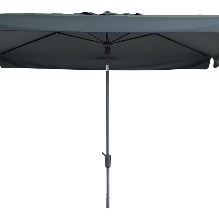 Madison stokparasol Delos Luxe Grey 200x300 cm.