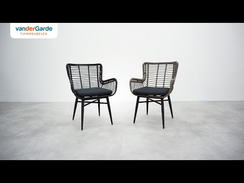 VDG Jasmine dining tuinstoel - black