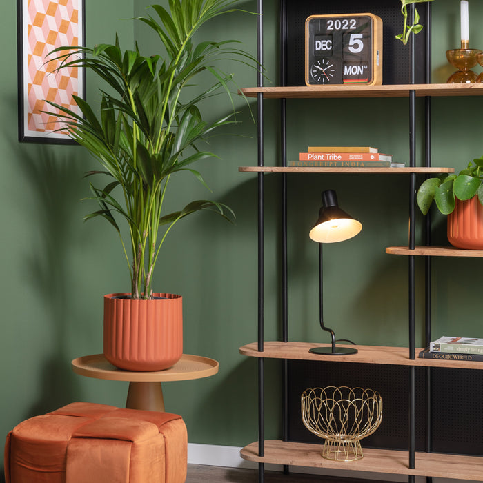 Leitmotiv - Table lamp Office Curved metal black