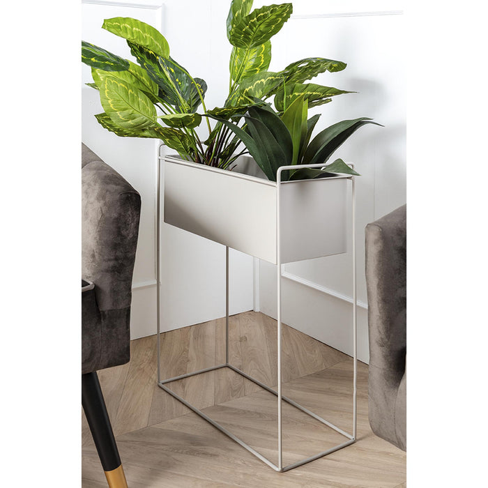 present time - Plant pot set Essence straight iron warm grey