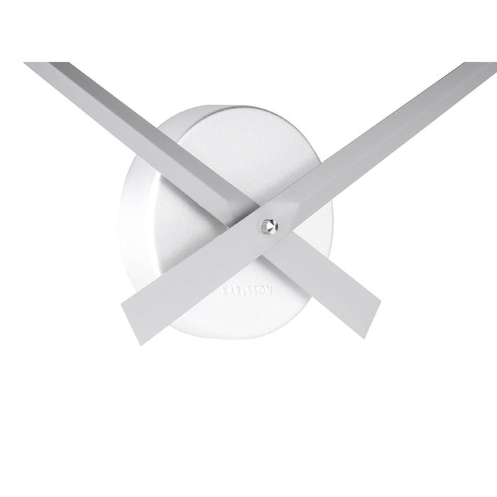 Karlsson Wandklok Little Big Time - Alu Zilver - Ø77,5cm
