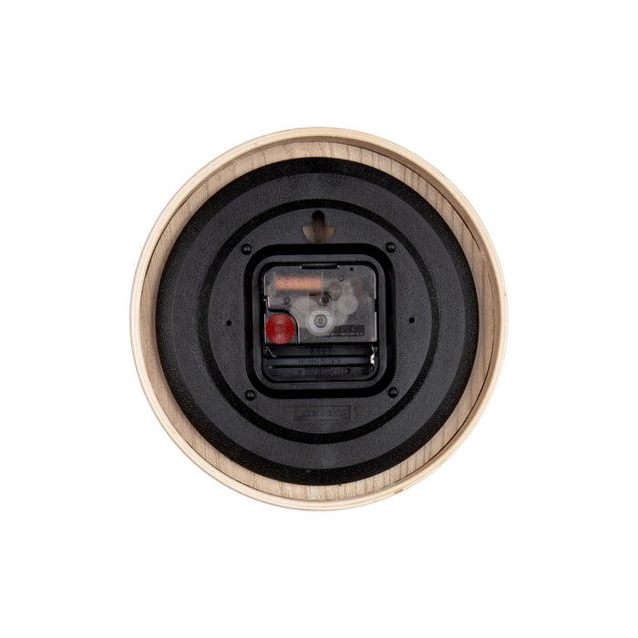 Karlsson - Table clock Pure wood grain black