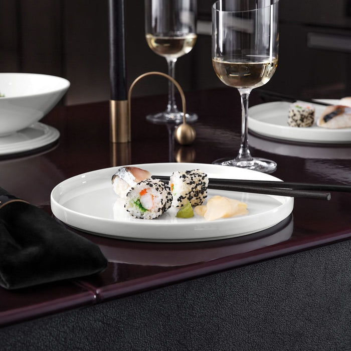 Villeroy & Boch Serviesset La Boule - Wit - 7-delig | 2 personen - 2x bol, 2x schaal, 2x universeel bord, 1x serveerschaal