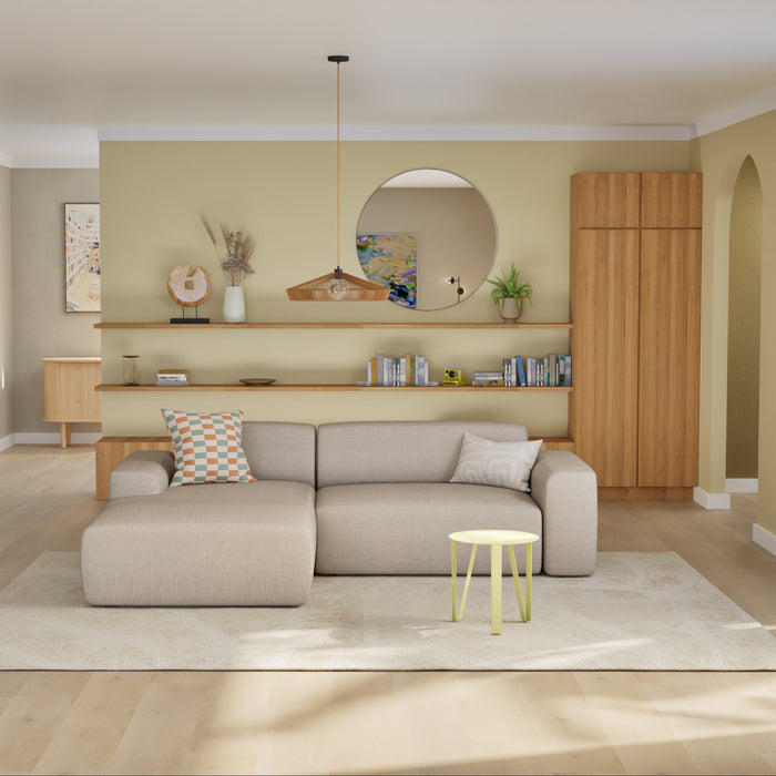 NADUVI Collection Nina Hoekbank Links - Linnen - Beige