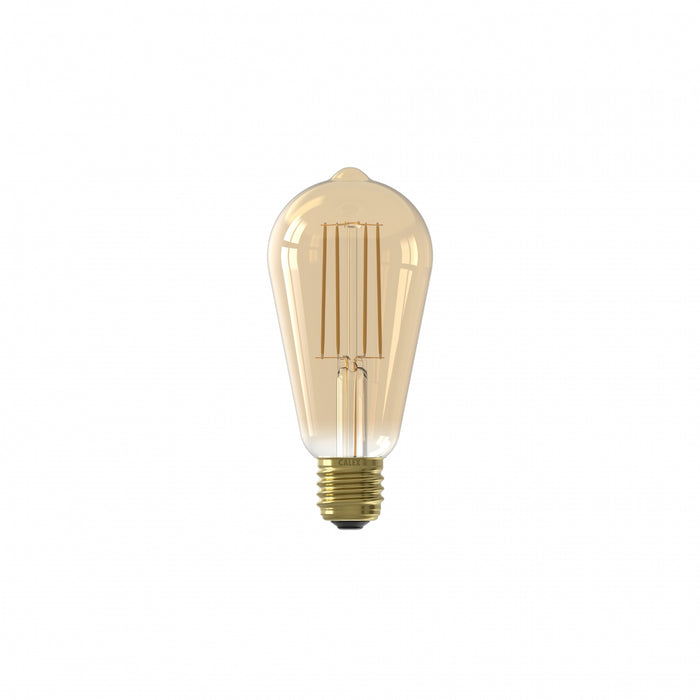 Calex Lichtbron E27 Goud - Glas - 6x14x6cm (BxHxD)