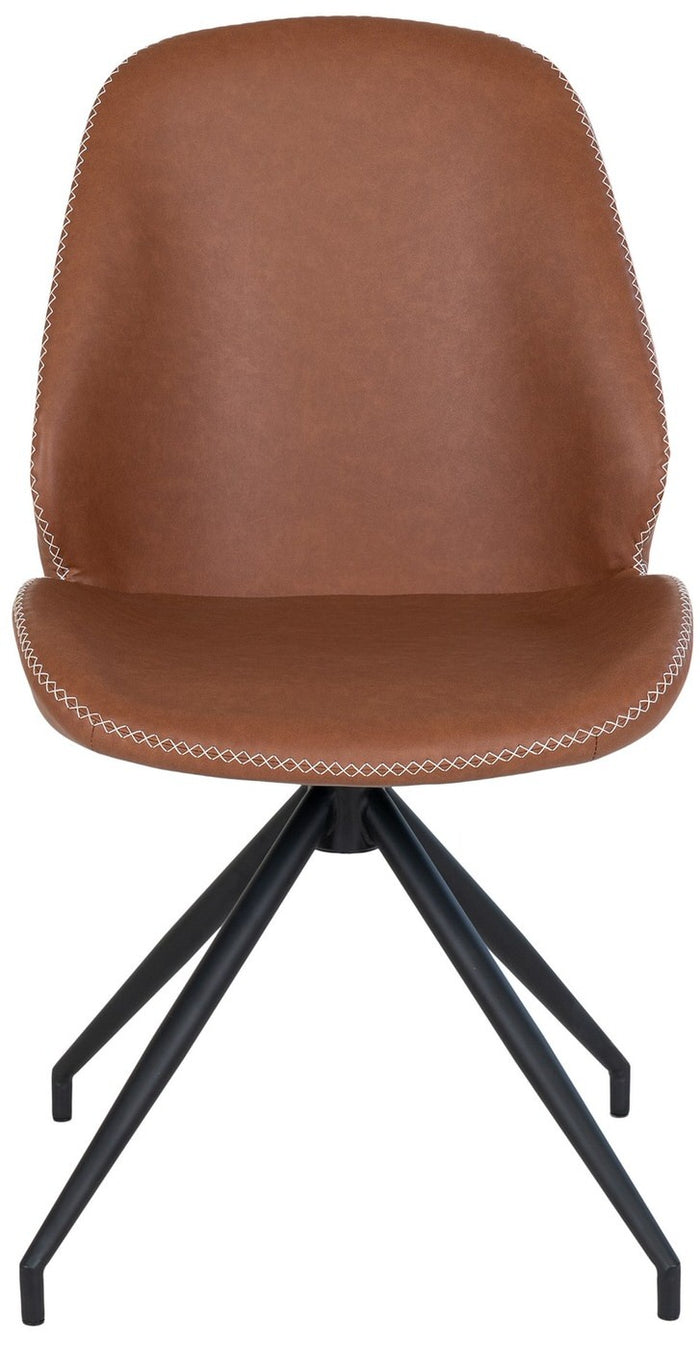 House Nordic Monte Carlo Vintage Bruin Draaistoel set van 2