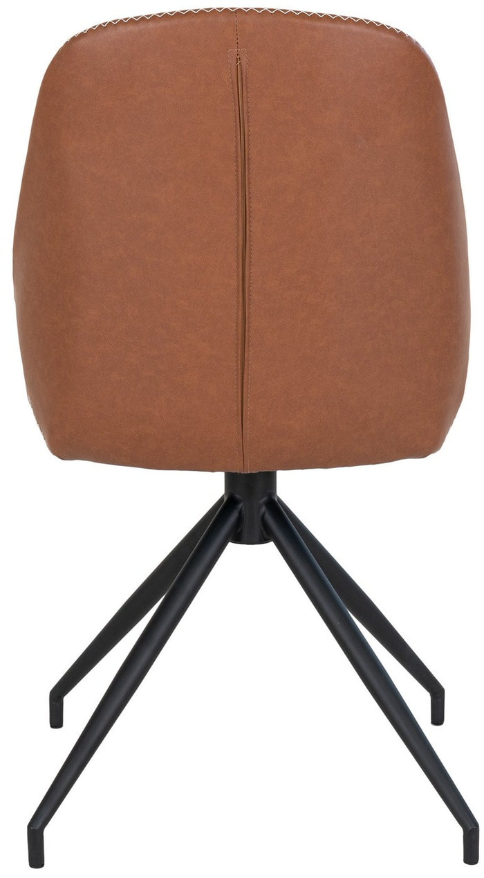 House Nordic Monte Carlo Vintage Bruin Draaistoel set van 2