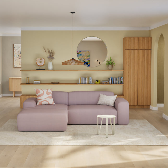 NADUVI Collection Nina Hoekbank Links - Velvet - Lila