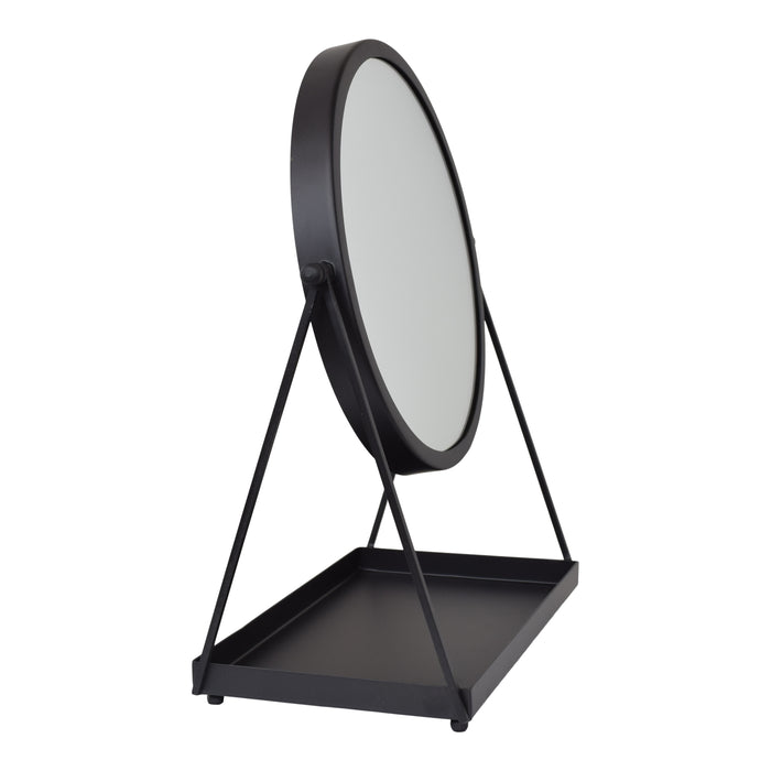 LOFT42 Tafelspiegel Vonki - Zwart - Metaal - 49x40x21