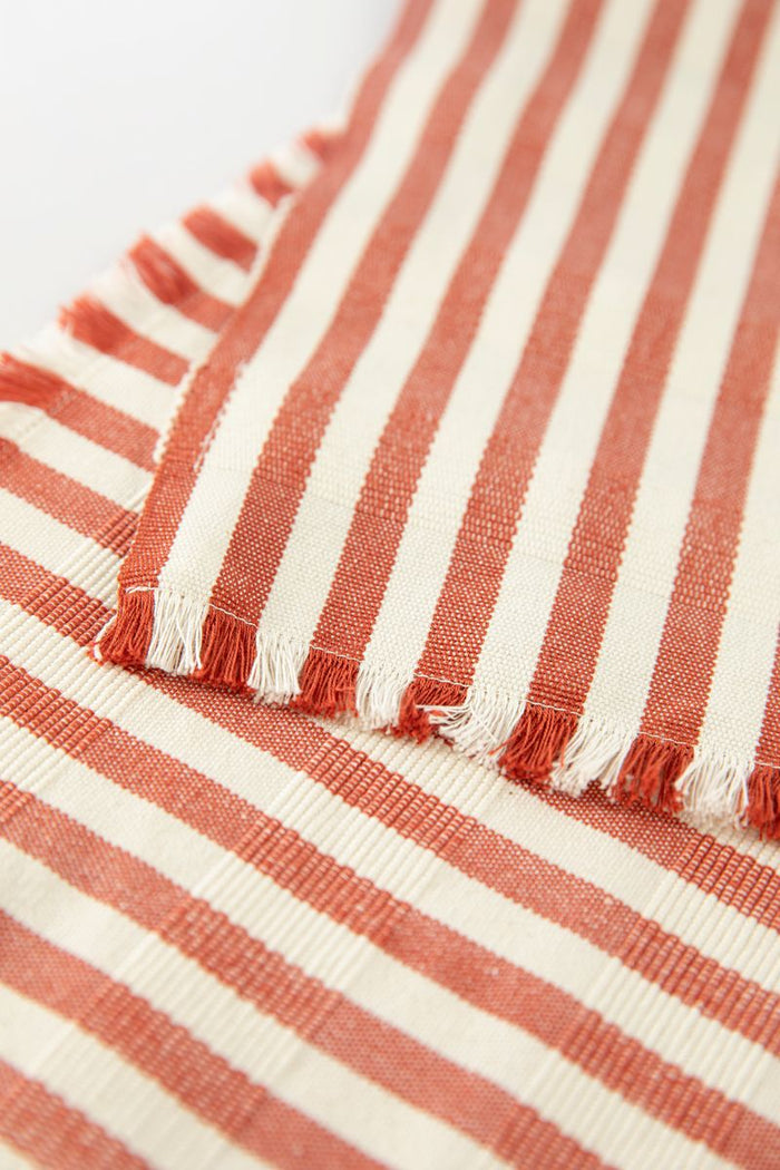 Sissy-Boy Set van 2 oranje gestreepte placemats-2st.