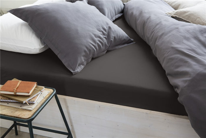 Walra - Hoeslaken Jersey Stretch - 80x200|210 - Antraciet