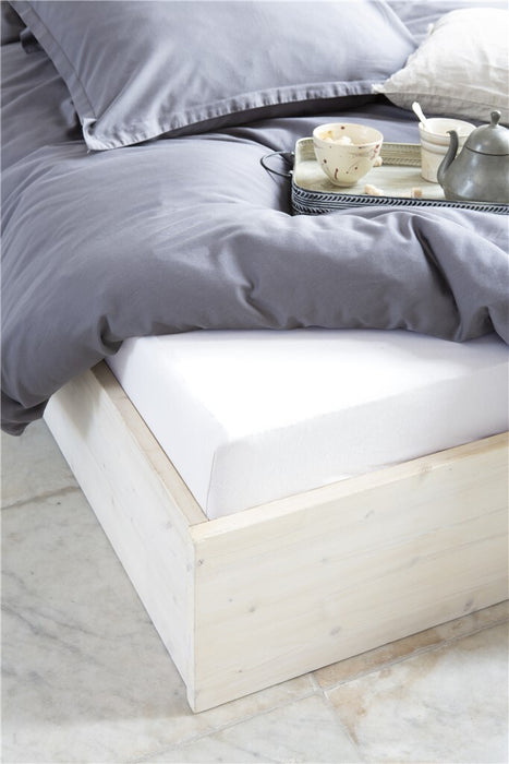 Walra - Hoeslaken Jersey Stretch - 160x200|210 - Wit