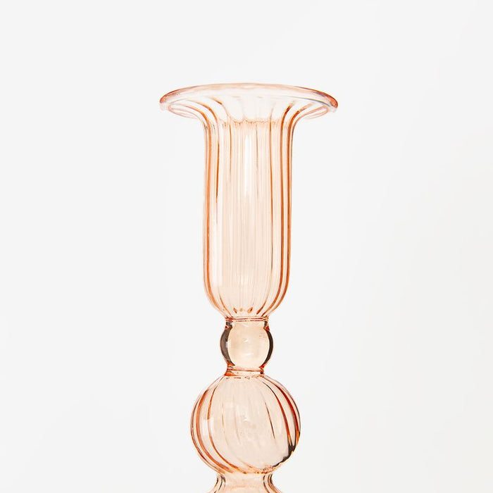 Sissy-Boy Glazen kandelaar bubble lichtroze