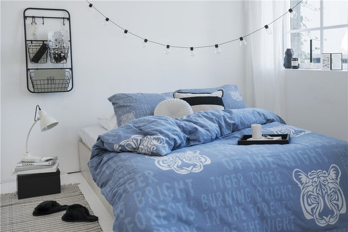 Dindi Home - Dekbedovertrek Wild Fairytales - 200x220 - Blauw
