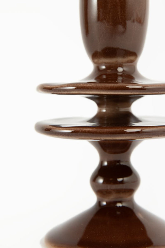 Sissy-Boy Bruine ruffle kandelaar medium