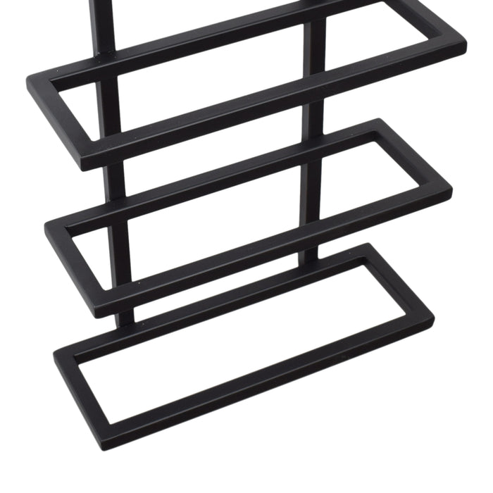 LOFT42 Pinot Wandwijnrek - 8 flessen - Metaal - Zwart - 87x27x11