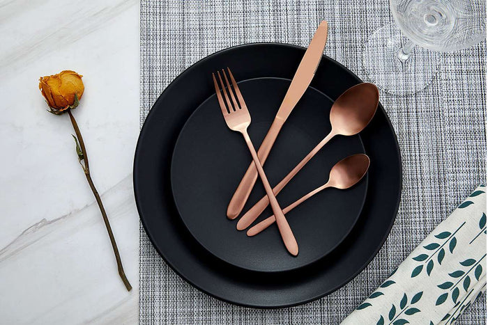 Buccan - Bestekset - London - 50 delig - Roségoud