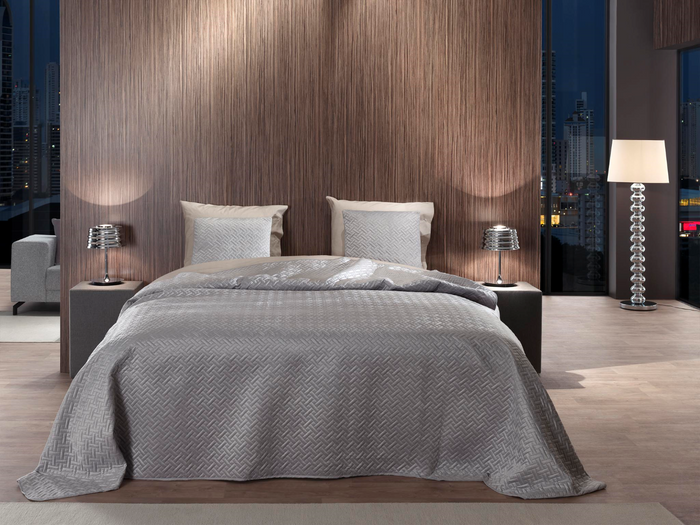 Yellow Bedsprei Audrey - ash grey