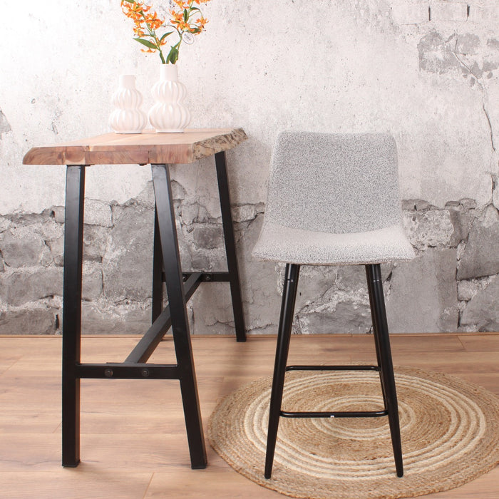 DS4U - Gaby barkruk 65 cm boucle grijs