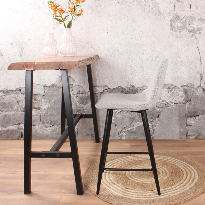 DS4U - Gaby barkruk 65 cm boucle grijs