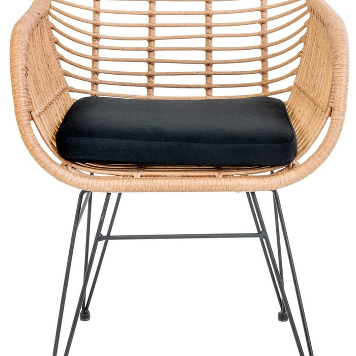 House Nordic Trieste Polyrattan Armstoel Natural set van 2