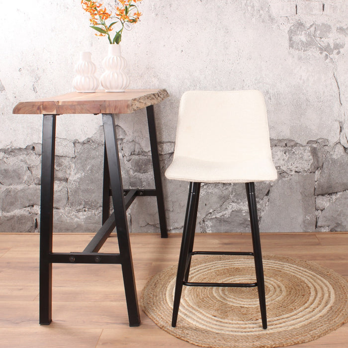 DS4U - Gaby barkruk 65 cm boucle ivoor