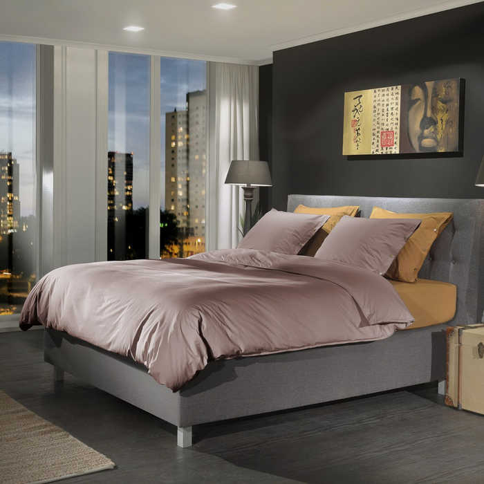 Yellow Dekbedovertrek Percale canyon rose