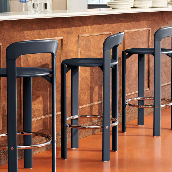 HAY Rey Barkruk High H 75 cm - Deep Blue