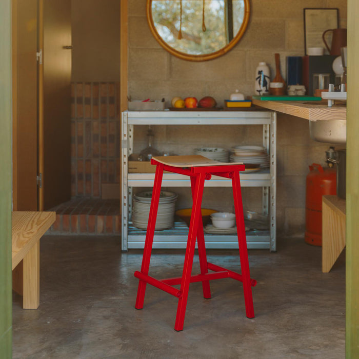 HAY Taburete 8 Barkruk High H 75 cm - Signal Red