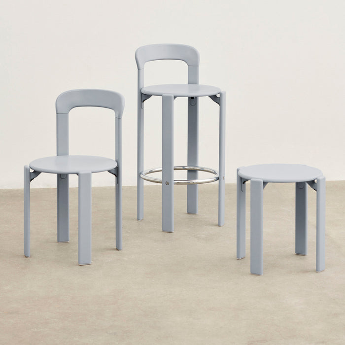 HAY Rey Barkruk Low H 65 cm - Slate Blue