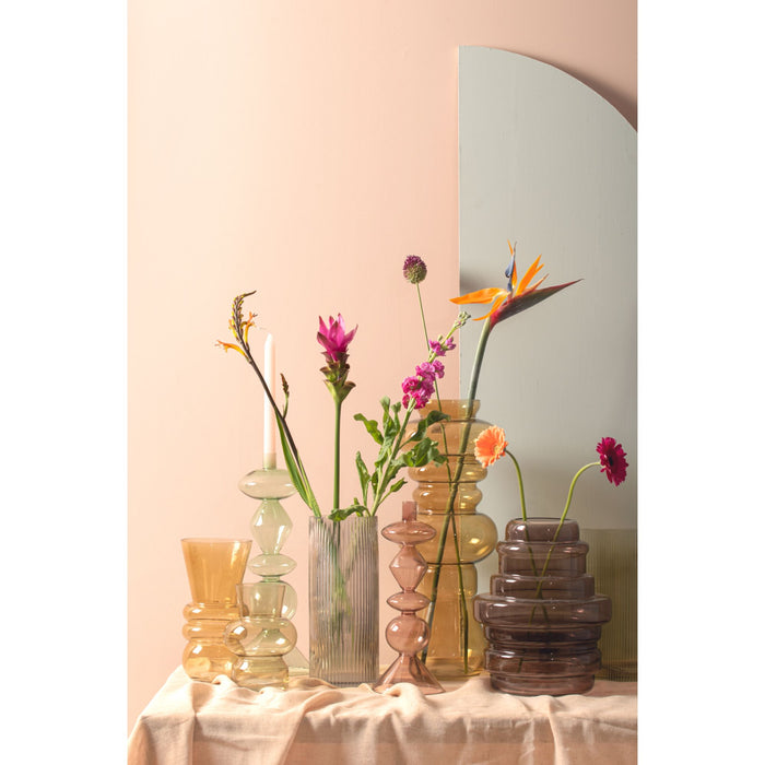 present time - Kandelaar Totem - Groen - 16x16x41cm